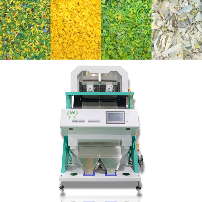 Sortiererfernmaschine des materiellen Trichters unterrichtende Plastikfarbfür Haustier-PVC-Flocken