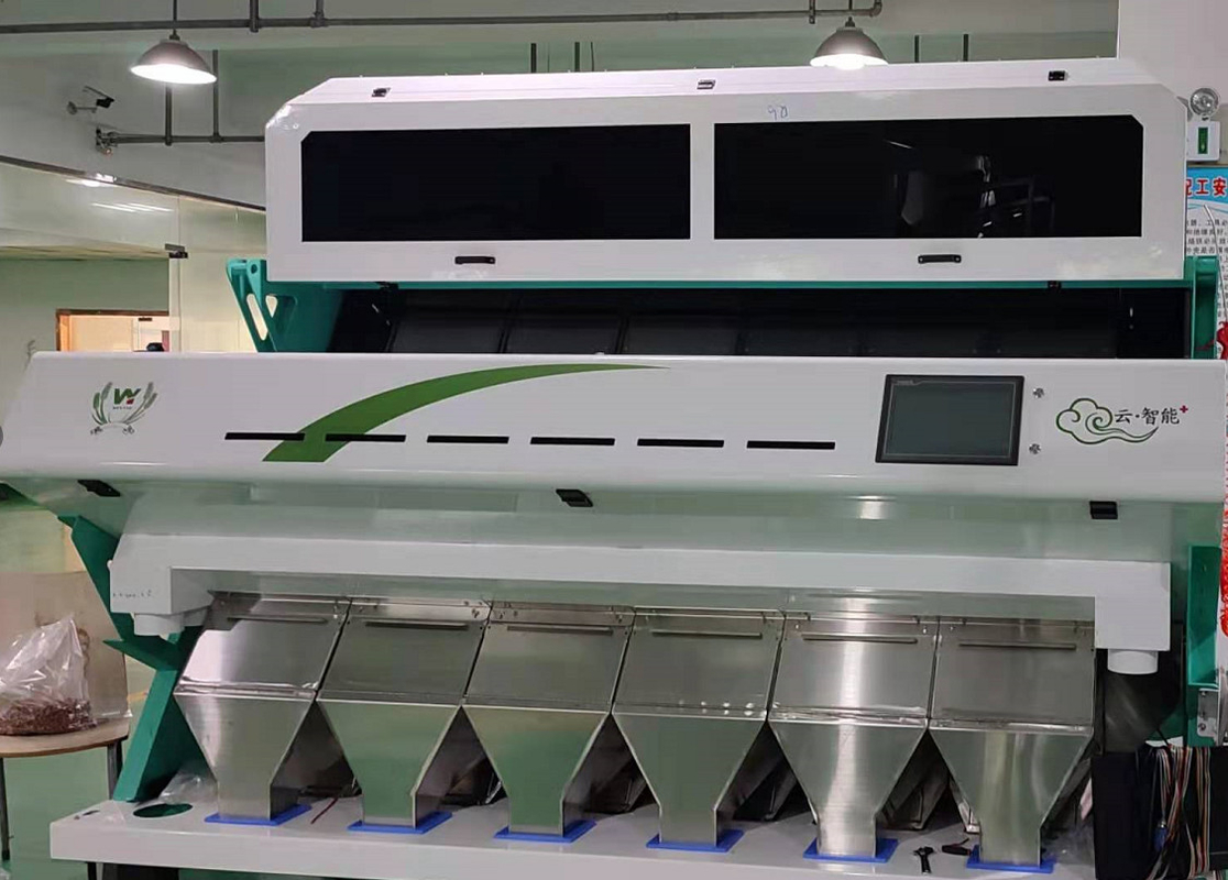 Automatischer CCD-Reis-Farbsortierer für das Entfernen von schwarzen gelben Reis-Hafer-Linsen-Bohnen-Nüssen
