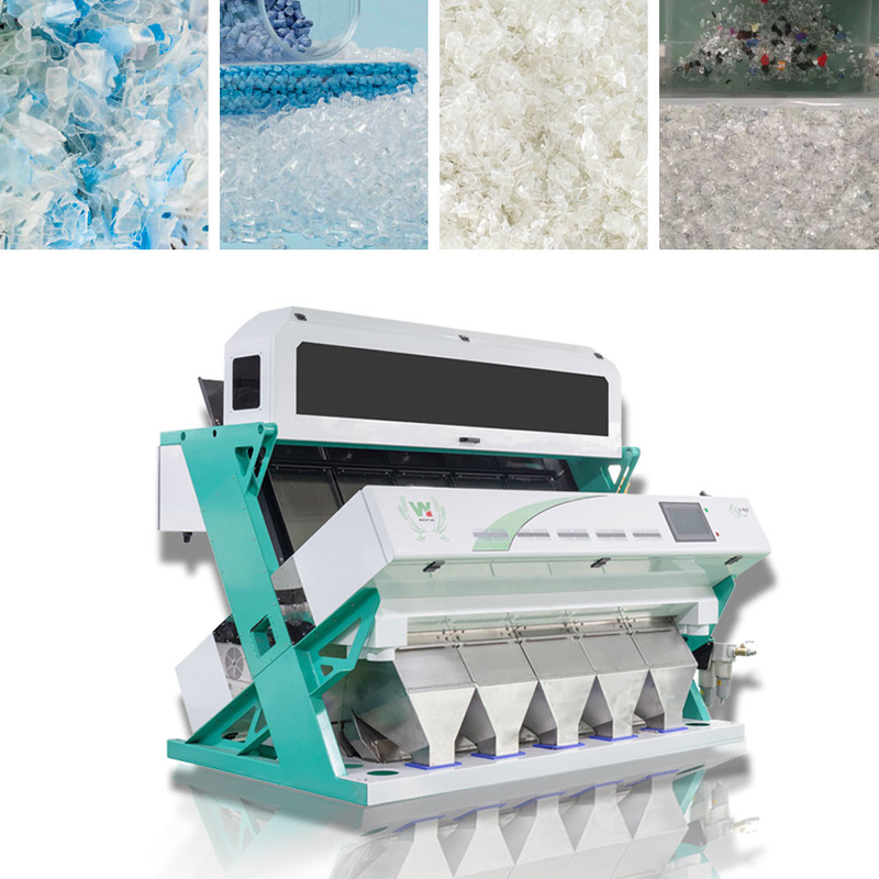 PVC-Haustier-HDPE-LDPE-Plastikkörnchen des PET-pp. färben Sortierer-Farbsortierende Maschine für Haustier-Flocken