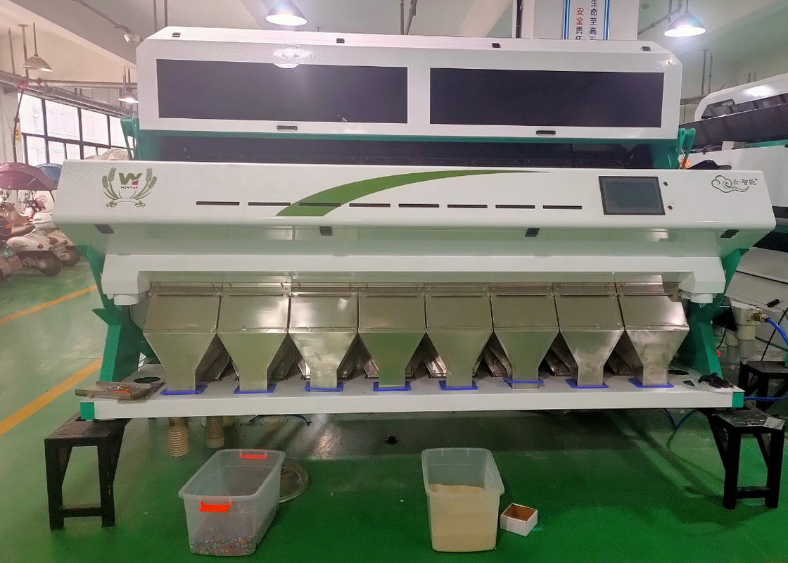 Pp.-PVC-PET-HAUSTIER-ABS-HDPE-LDPE-Plastikflocken optischer CCD-Farbsortierer intelligent