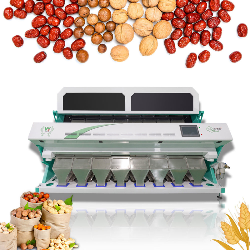 512 Kanäle optisches RGB-Weizen-Korn-grünes Bohnen-sortierendes Maschine 8 - 12 Tons/H