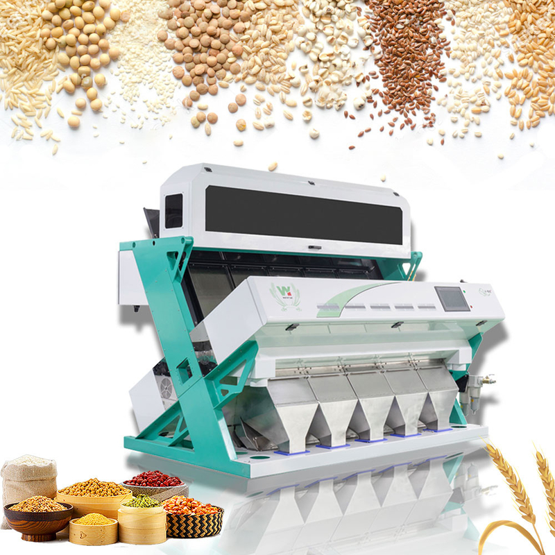 Dall-Sojabohnen-Linsen optischer Durchsatz der Rgb-Kamera-Farbsortierenden Maschinen-5000kg/H