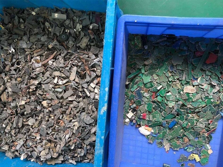 Ccd Farbsorter für die Sortierung von PCB-Schaltplatten, gemischt mit Aluminium Kupfer Aluminium Sortierer
