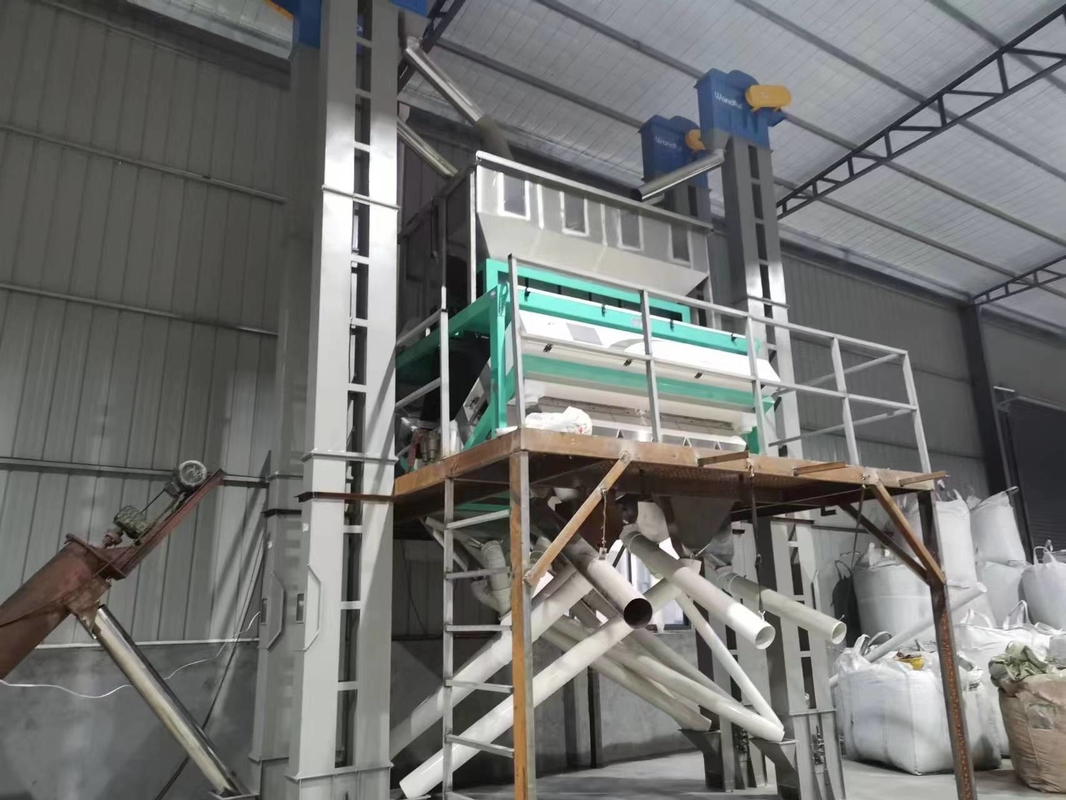 Plastikpartikel bereiten sortierende Maschine optischen PET Plastikfarbsortierer auf