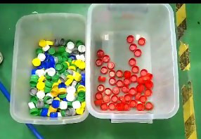 Plastikpartikel bereiten sortierende Maschine optischen PET Plastikfarbsortierer auf