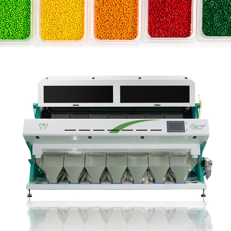 Plastikpartikel bereiten sortierende Maschine optischen PET Plastikfarbsortierer auf