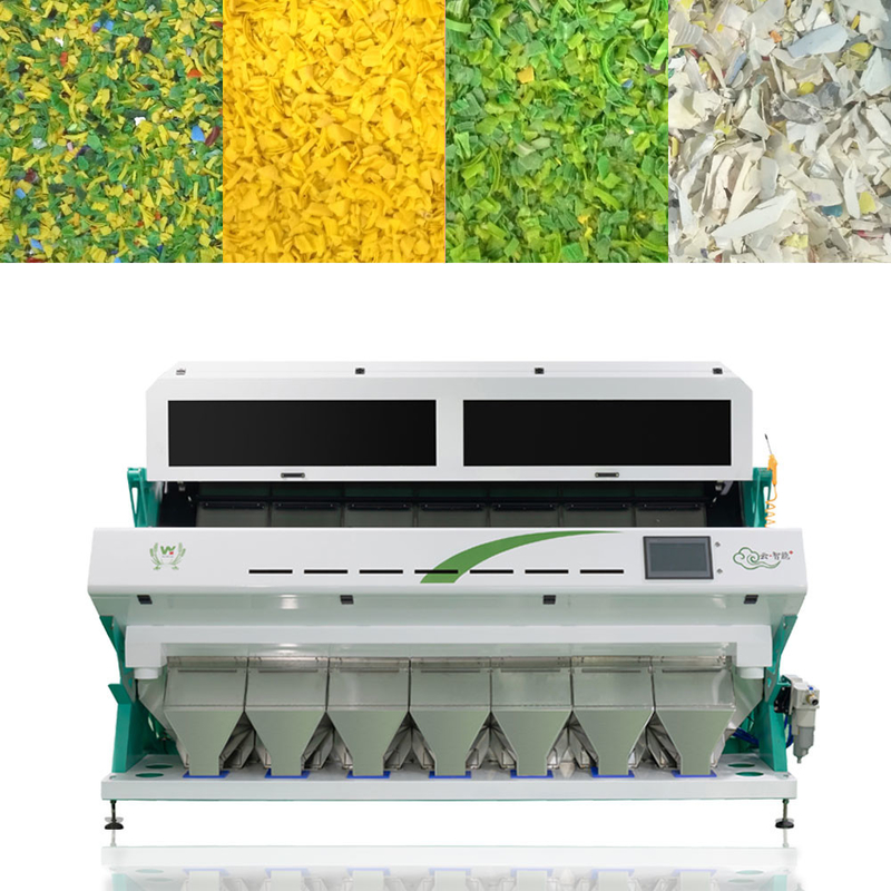Plastikpartikel bereiten sortierende Maschine optischen PET Plastikfarbsortierer auf