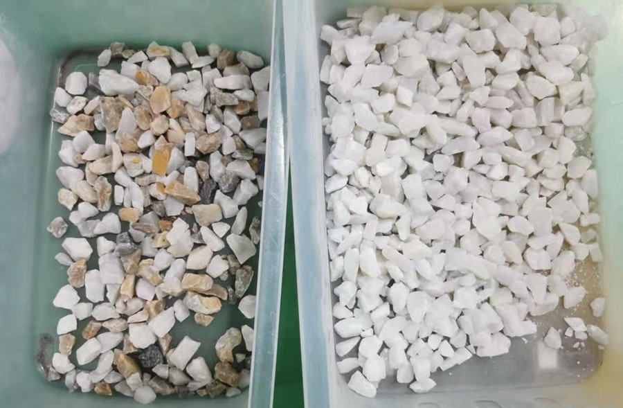 Mineraloptische Farbsortiermaschine für Quarzfeldspar Kaolinbarit