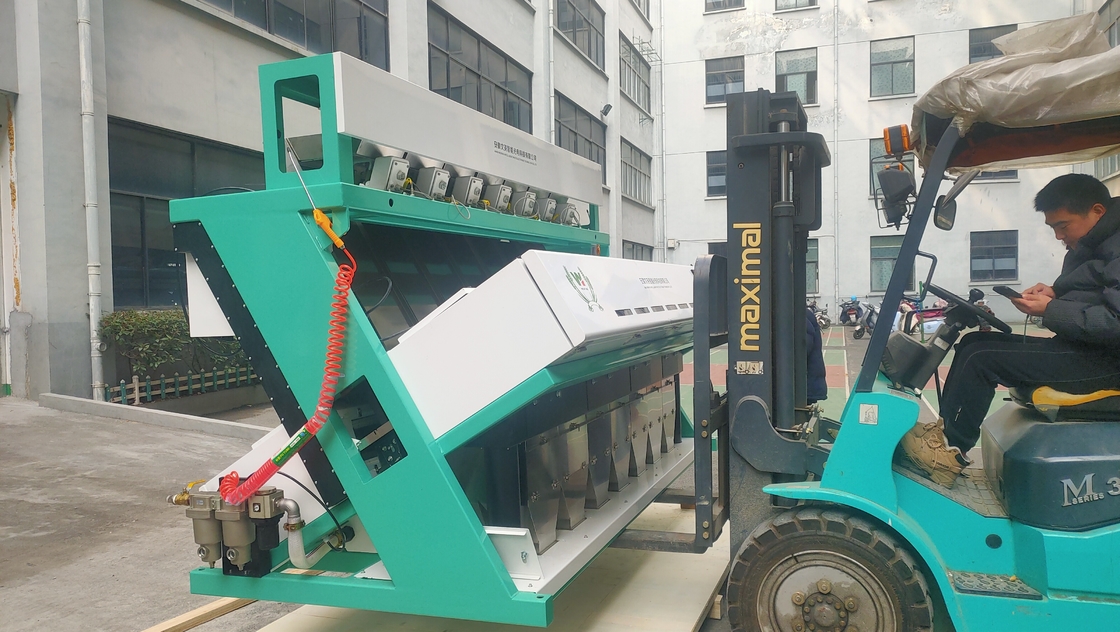 7 Schiebe Trockene Zwiebel Farb Sortiermaschine für Zwiebel Sortierung aus Hefei China