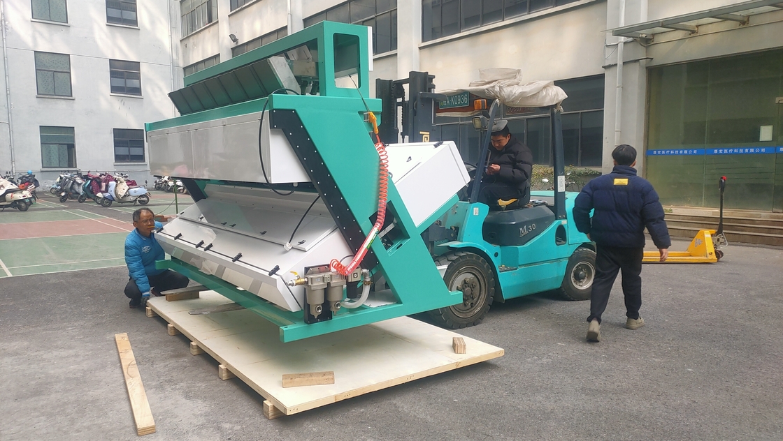 7 Schiebe Trockene Zwiebel Farb Sortiermaschine für Zwiebel Sortierung aus Hefei China