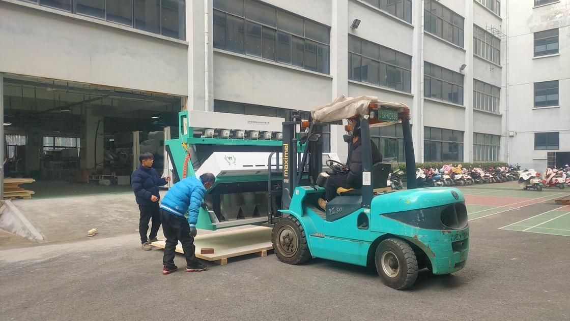 7 Schiebe Trockene Zwiebel Farb Sortiermaschine für Zwiebel Sortierung aus Hefei China