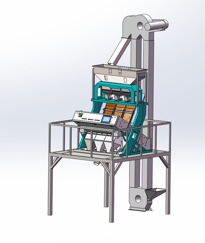 Juniper Farbsorter mit 5400 Toshiba Kamera 3-5Ton/Stunde Sortiergewicht und Metallexektor von WENYAO