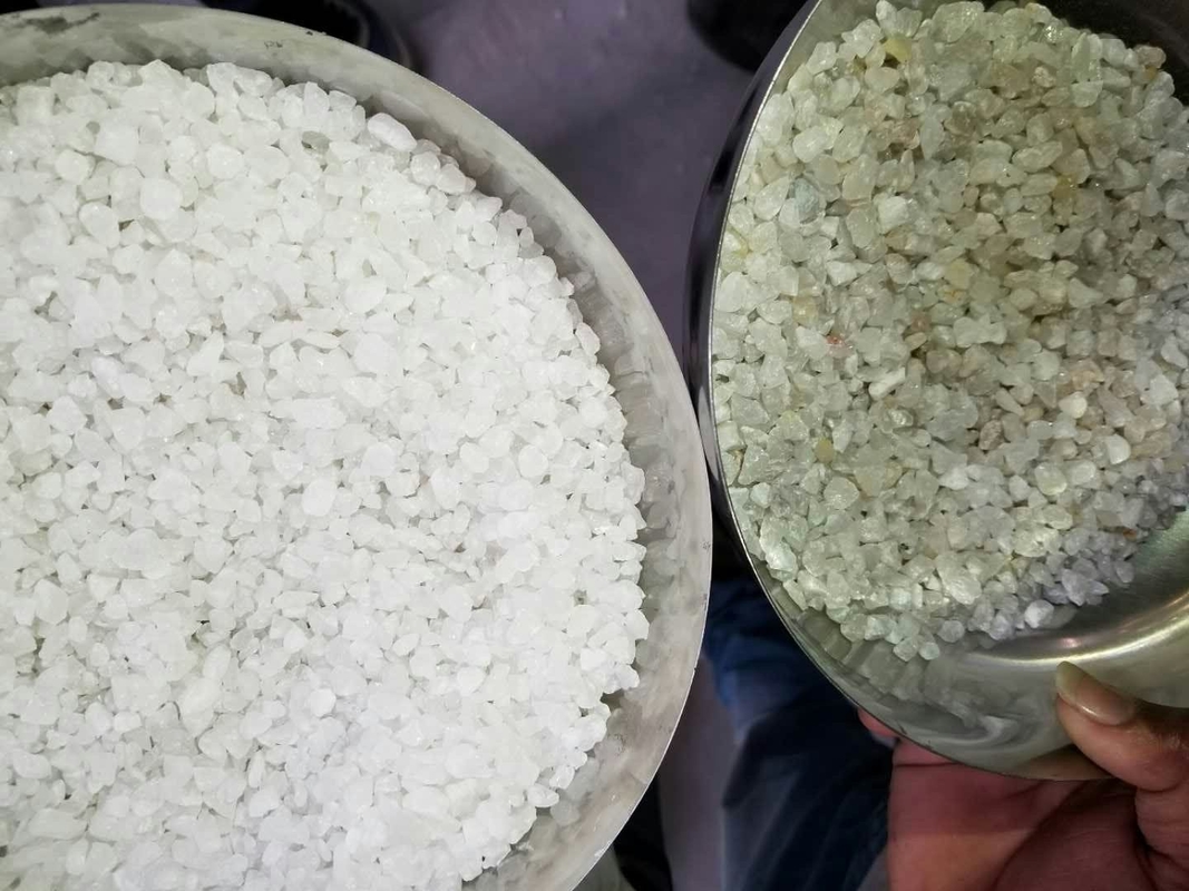 Neueste Software Himalaya Salz Farb Sorter Maschine für die Entfernung von dunkelgelben Fremdstoffen