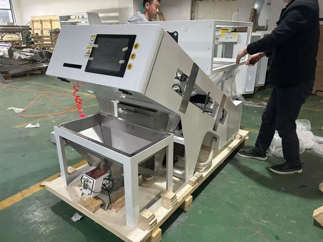 99.99% Sortiergenauigkeit Kokosfarbsorter RGB Vollfarbkameras Farbsorter