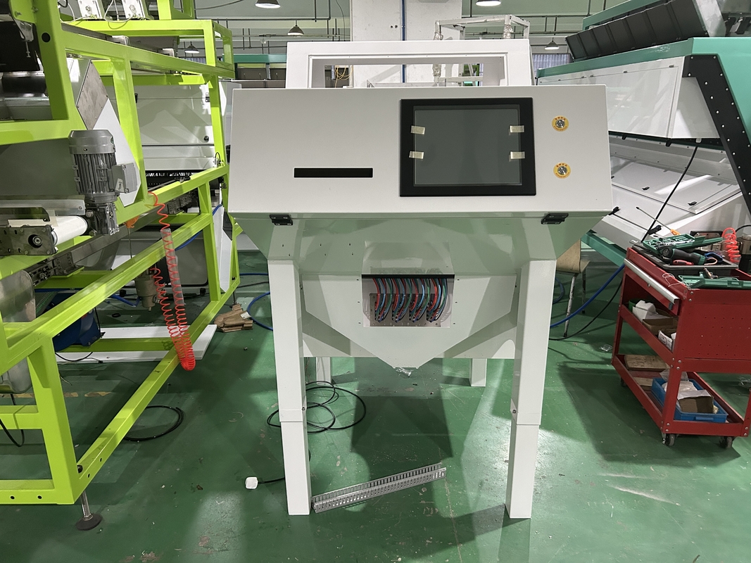 99.99% Sortiergenauigkeit Kokosfarbsorter RGB Vollfarbkameras Farbsorter