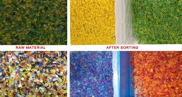 Optische Farbsortiermaschine für Kunststoffe und Lebensmittelverarbeitungsmaschine zur Sortierung von Kunststoffgranulaten für Haustiere, Flocken mit CCD-Sensor