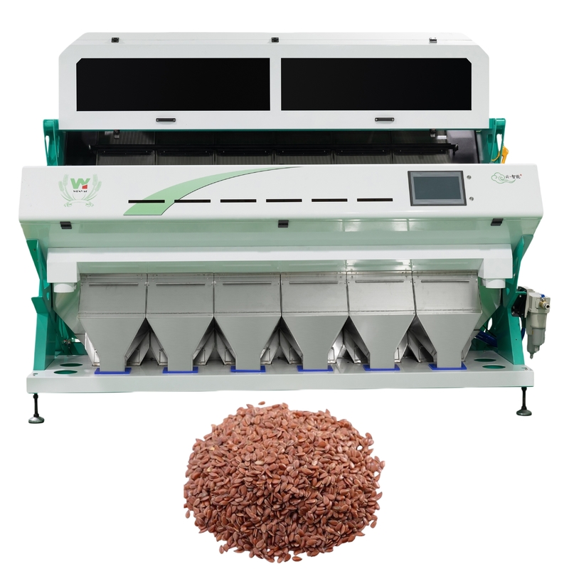 Intelligente CCD-Kamera Farbsorter 6 Schachtel Leinsamen Farbsortiermaschine