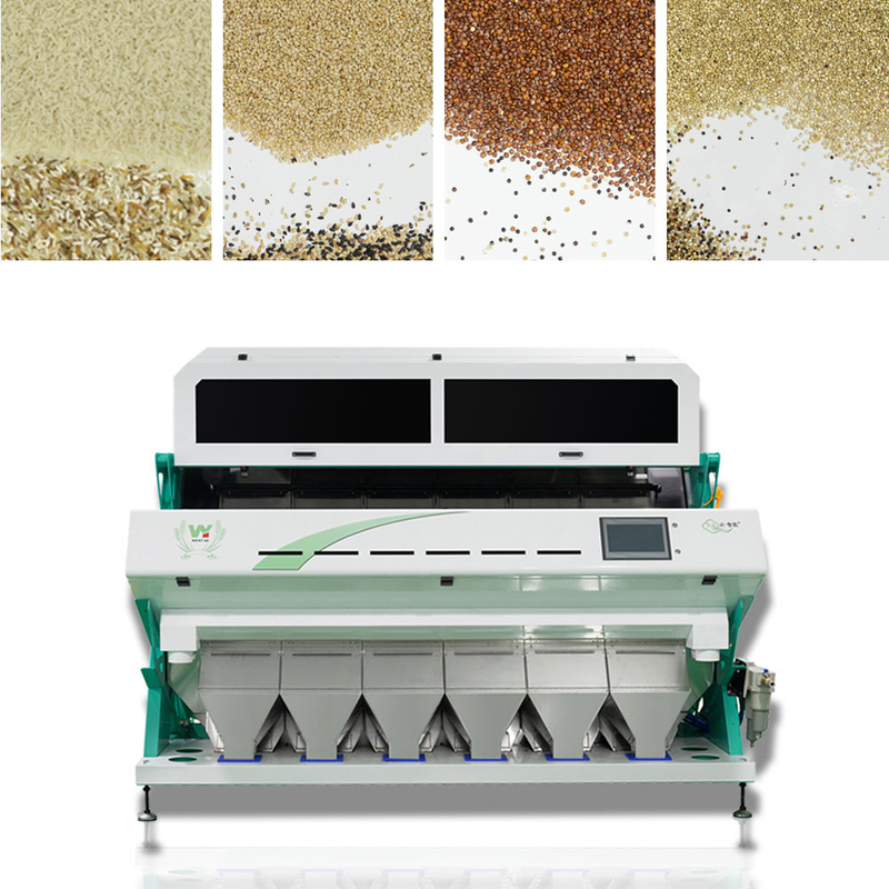 Intelligente CCD-Kamera Farbsorter 6 Schachtel Leinsamen Farbsortiermaschine