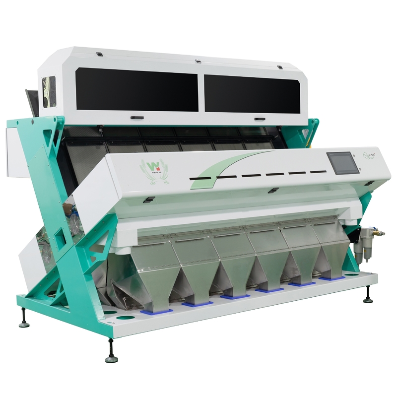 Intelligente 6 Chute Cashew-Nuss Farbsortiermaschine mit Toshiba CCD-Sensor und RGB-Kamera