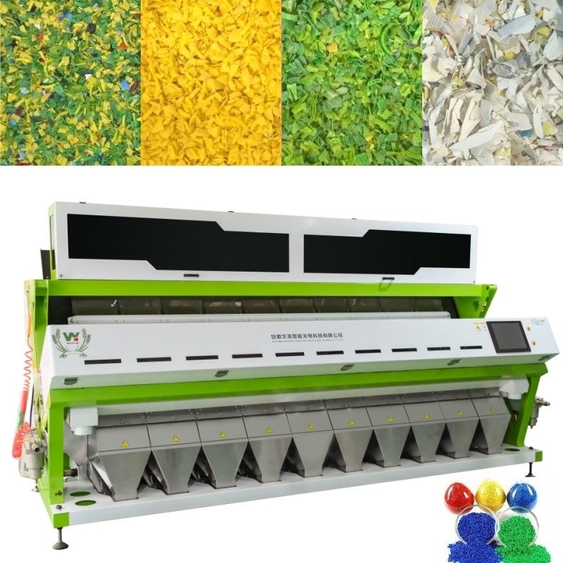 Wenyao 10 Chute High-Tech-AI-Lernmaschine für ABS-PVC-PET-Kunststofffarbsortierung