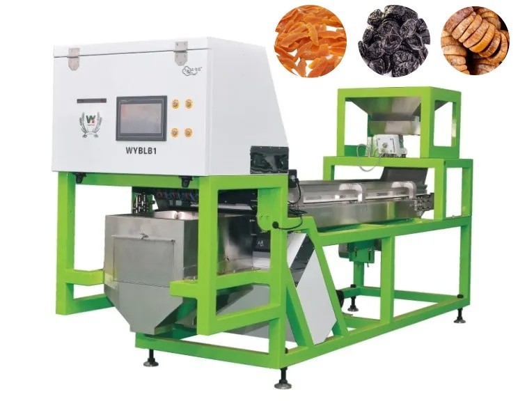 Wenyao Hochleistung Trockenfrüchte Optische Sortiermaschine Trockene Pfirsich Pflaumen Feigen Farbsorter für die Obstverarbeitung