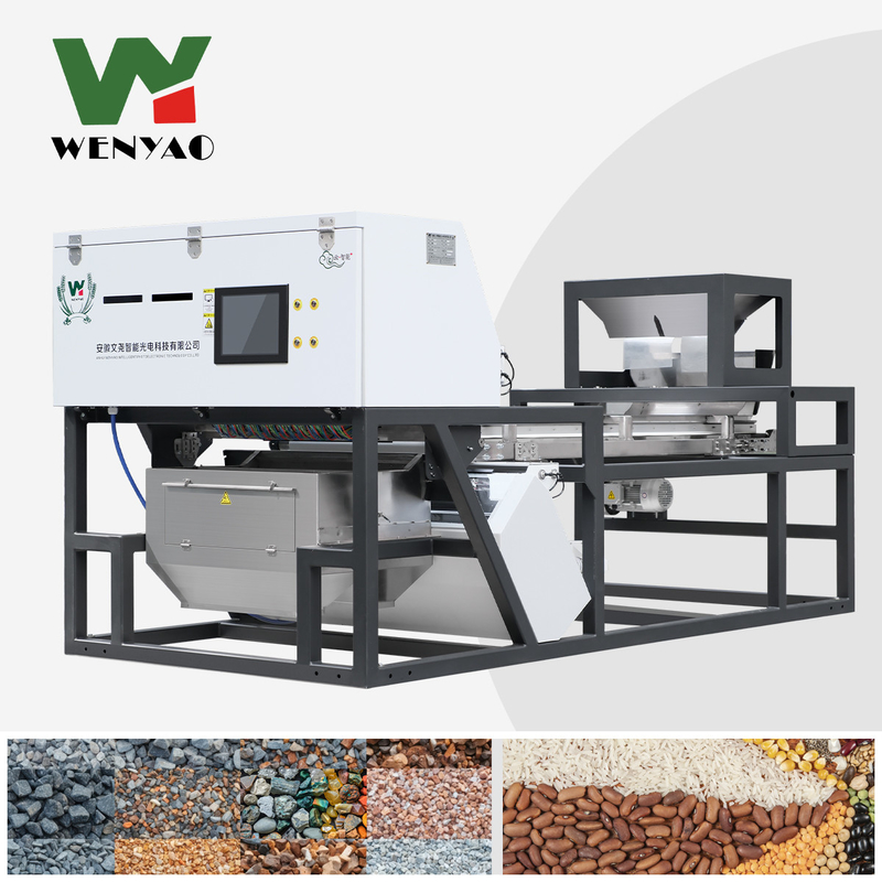 Hochgenaue Quarzstein Farbsorter Intelligenter Braun-Grün Glas-Kullet-Farbtrennungsgerät mit Nir-Sensor