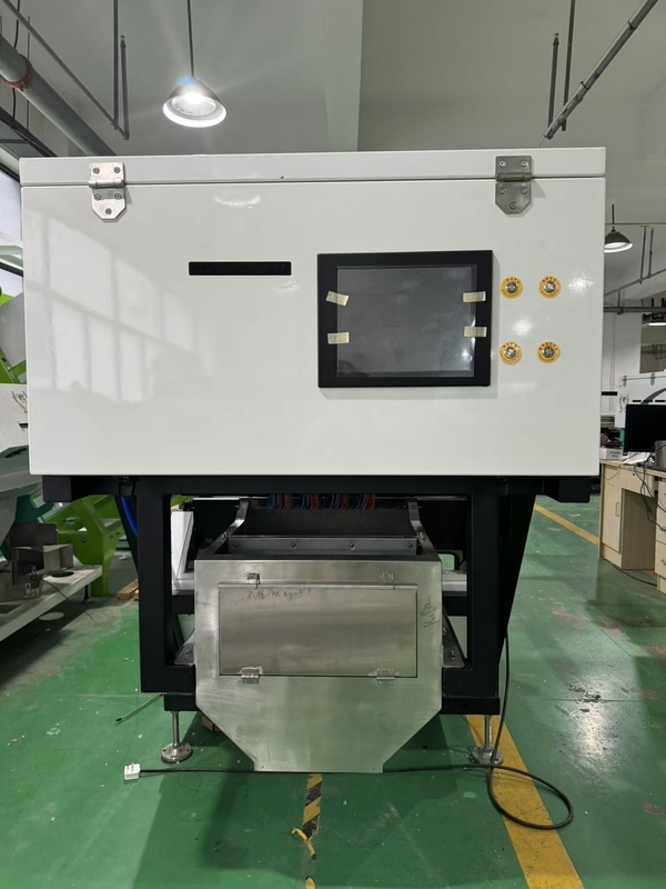 CCD-Kamera Optische Knoblauchfarbsortierung Schälen Knoblauch Entfernen Fleckenmaschine Walnuss Knoblauch Kirsche Kaffee Farb Sortiermaschine mit CE