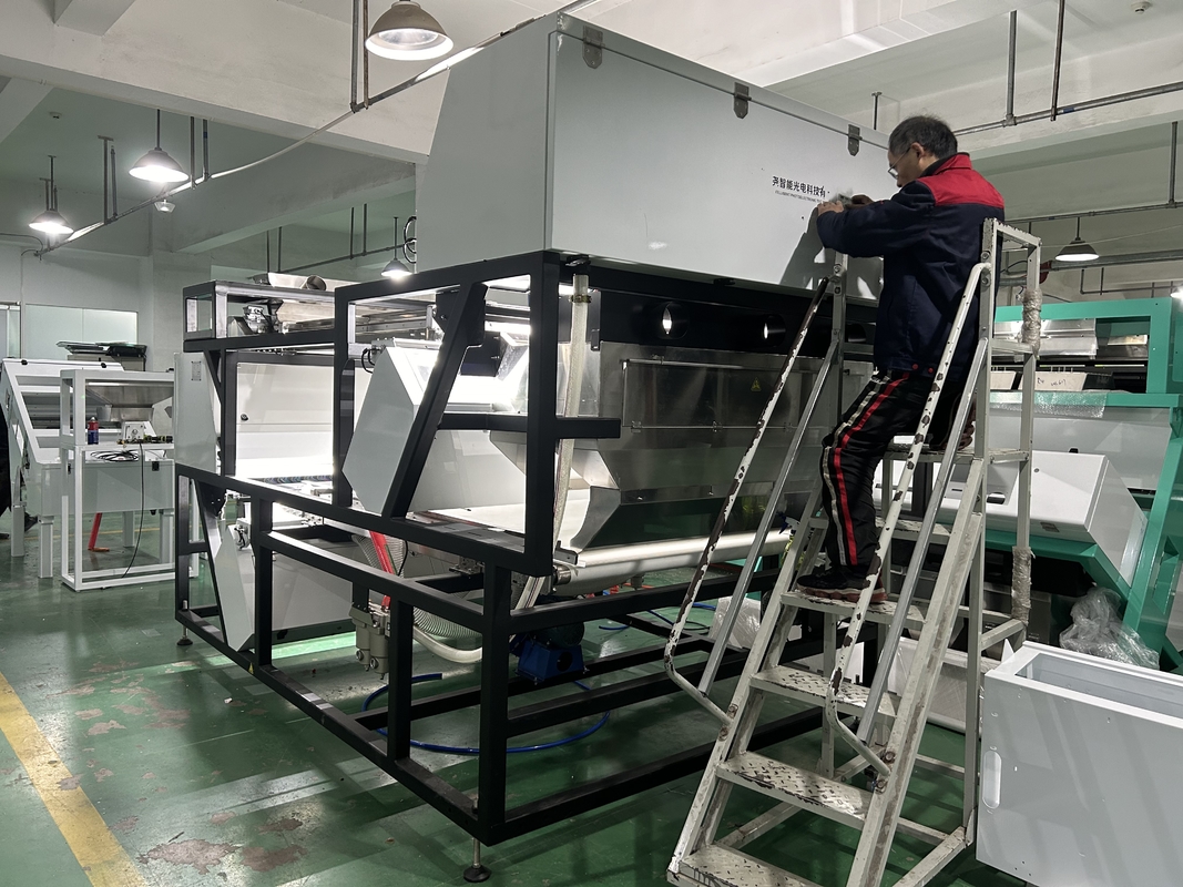 Doppelschichtbrüchige Glasflaschen CCD Farbsorter Glasfarbsorter Sortiermaschine