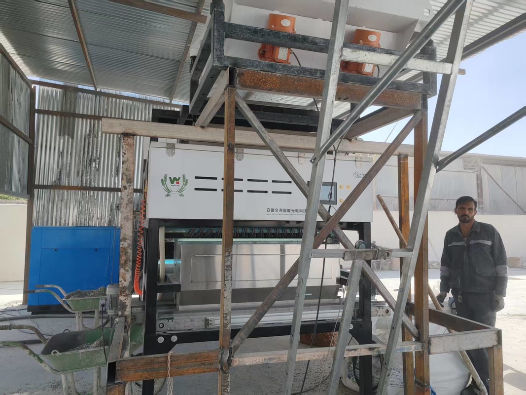Doppelschichtbrüchige Glasflaschen CCD Farbsorter Glasfarbsorter Sortiermaschine