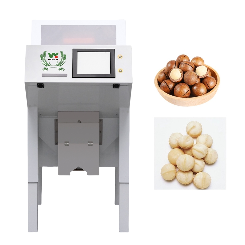 Präzisions-CCD-Kamera Automatische Macadamia-Nuss-Farbsortiermaschine