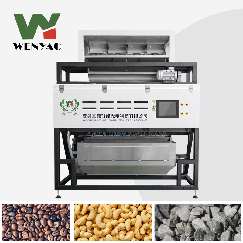 High Capacity 2 Stage 4 Chute Quartz Minerals Glass Cullets Color Sorter Sorting Machine with 10-20Ton/h Capacity