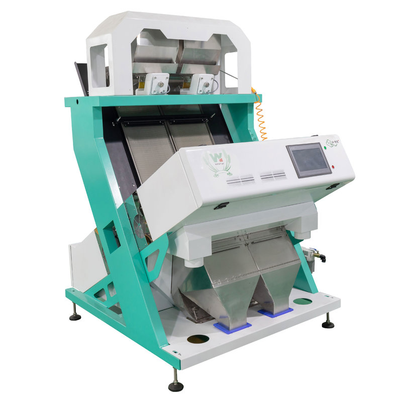 2 Chutes Beans Color Sorter Lentil Separating  Machine for Sesame Flax Seed Rice  Automatic White beans color sorter
