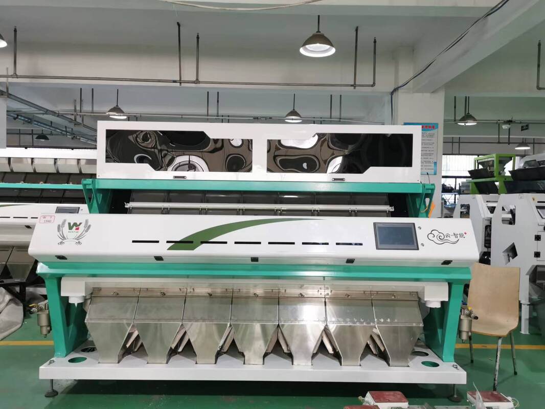 7 Schiebe CCD Getreide Nuss Bohnen Cashew Nuss Farb Sorter RGB Reis Farb Sortiermaschine