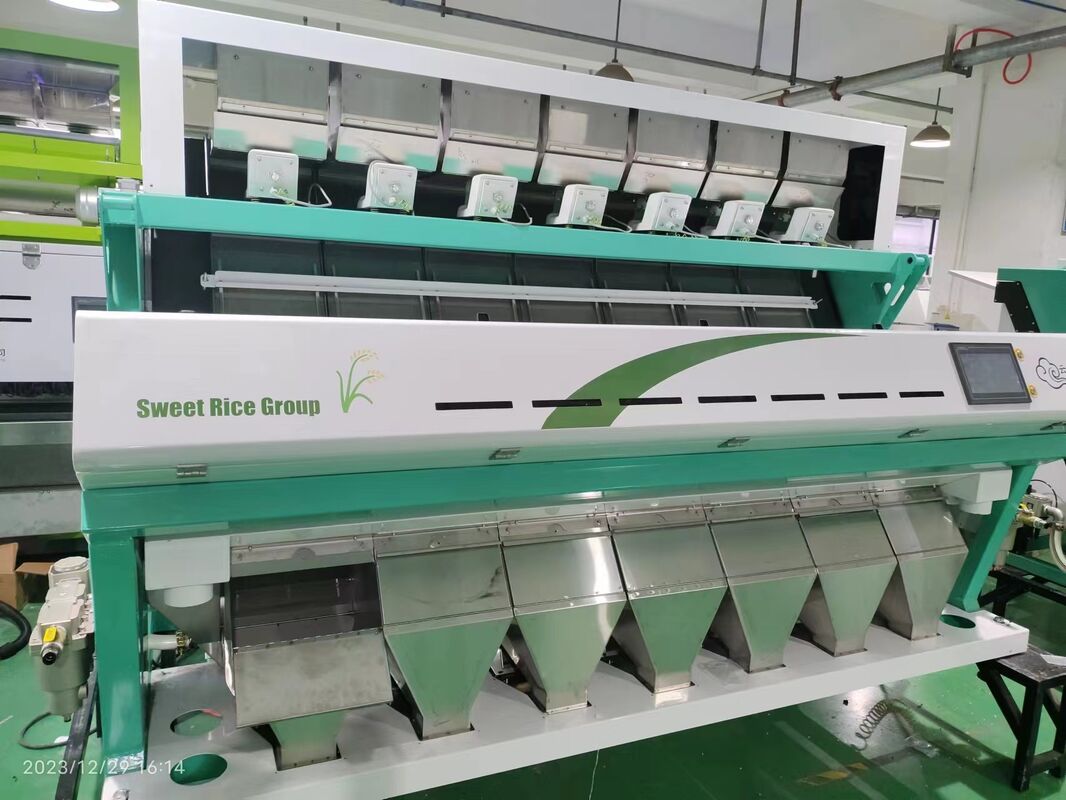 Wenyao 7 Chute Intelligente CCD-Kamera Farbsorter für Getreide Optische Sortierung Mais Mais Farbsorter Maschine für Getreide Nuss Reis