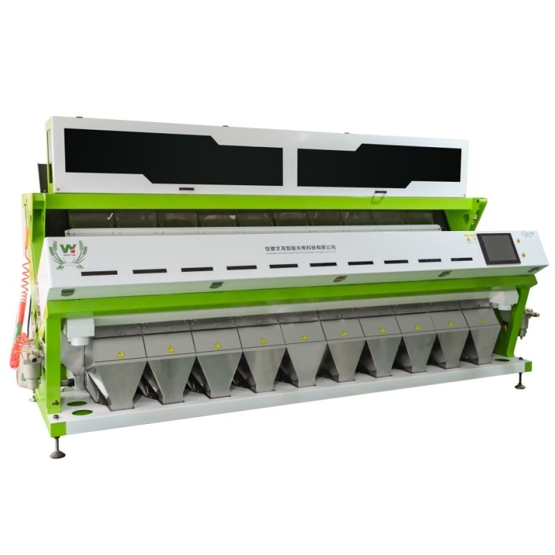 Wenyao 10 Chute 640 Kanäle Farbsortermaschine mit großer Kapazität für Bohnen Mung Bohnen Nieren Bohnen Optischer Sorter für die Nusssortierung