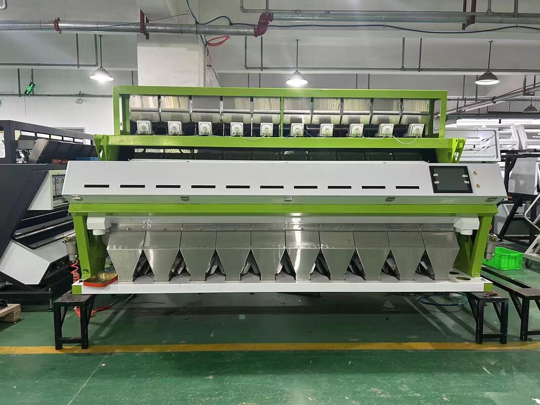 Wenyao 10 Chute 640 Kanäle Farbsortermaschine mit großer Kapazität für Bohnen Mung Bohnen Nieren Bohnen Optischer Sorter für die Nusssortierung