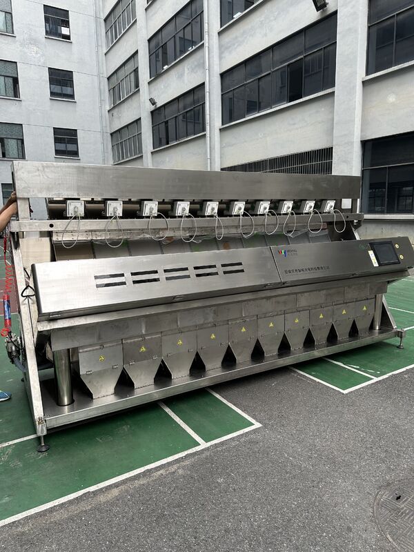 Wenyao 10 Chute 640 Kanäle Farbsortermaschine mit großer Kapazität für Bohnen Mung Bohnen Nieren Bohnen Optischer Sorter für die Nusssortierung