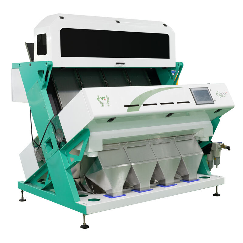 Multi-Functional Grain Color Sorter with 4 Chutes, 5400 Pixel CCD Camera, and 12-inch Flexem Humanized Display