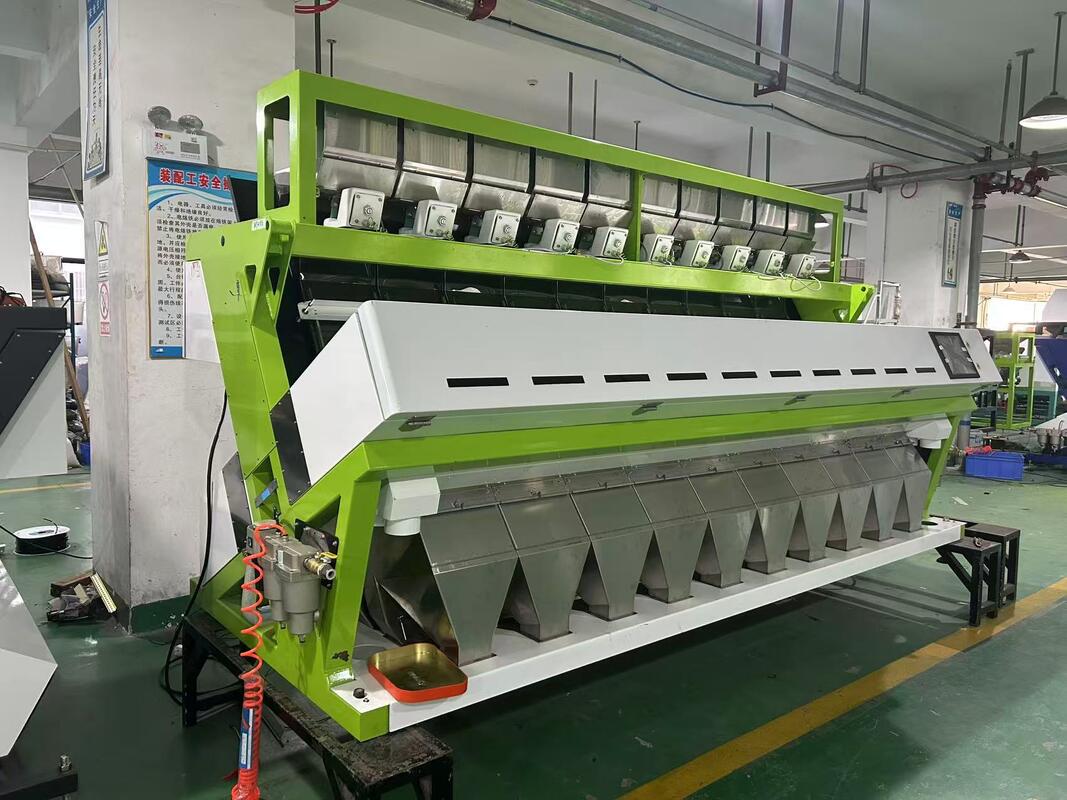 Wenyao 10 Schachtel 640 Kanäle Großkapazität Linsen Mung Bohnen Farbsorter Maschine Optischer Sorter für die Erdnuss Sortierung