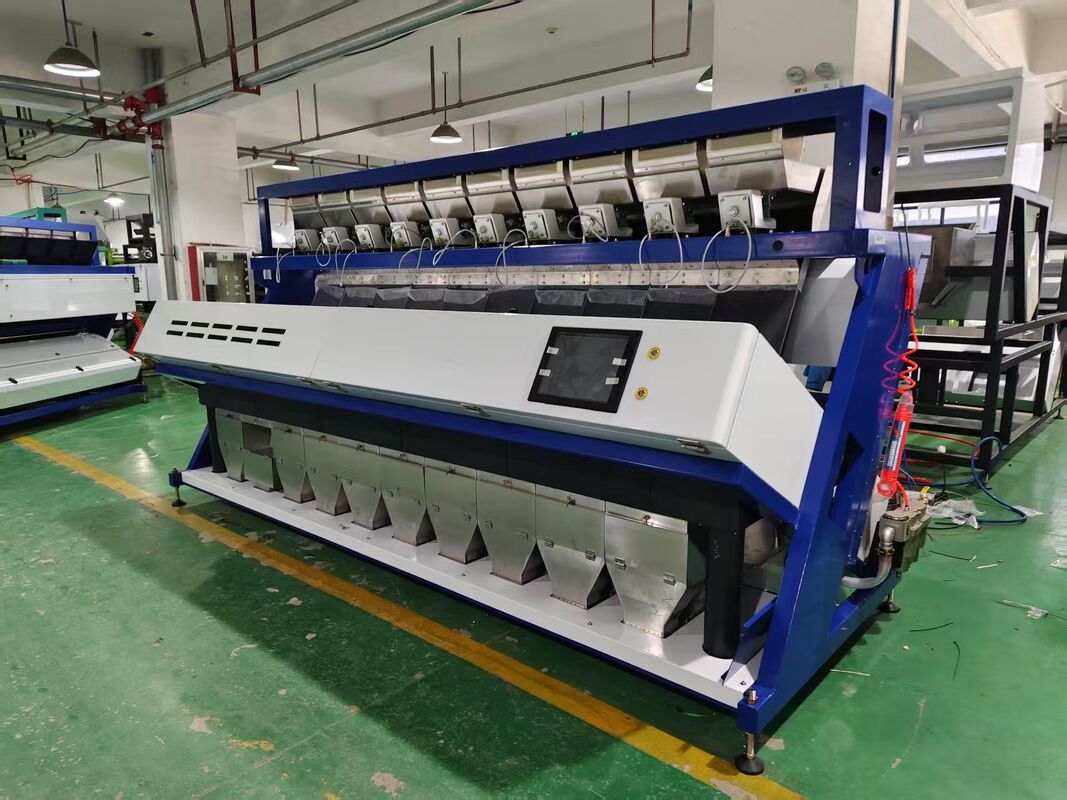 Wenyao 10 Schachtel 640 Kanäle Großkapazität Linsen Mung Bohnen Farbsorter Maschine Optischer Sorter für die Erdnuss Sortierung