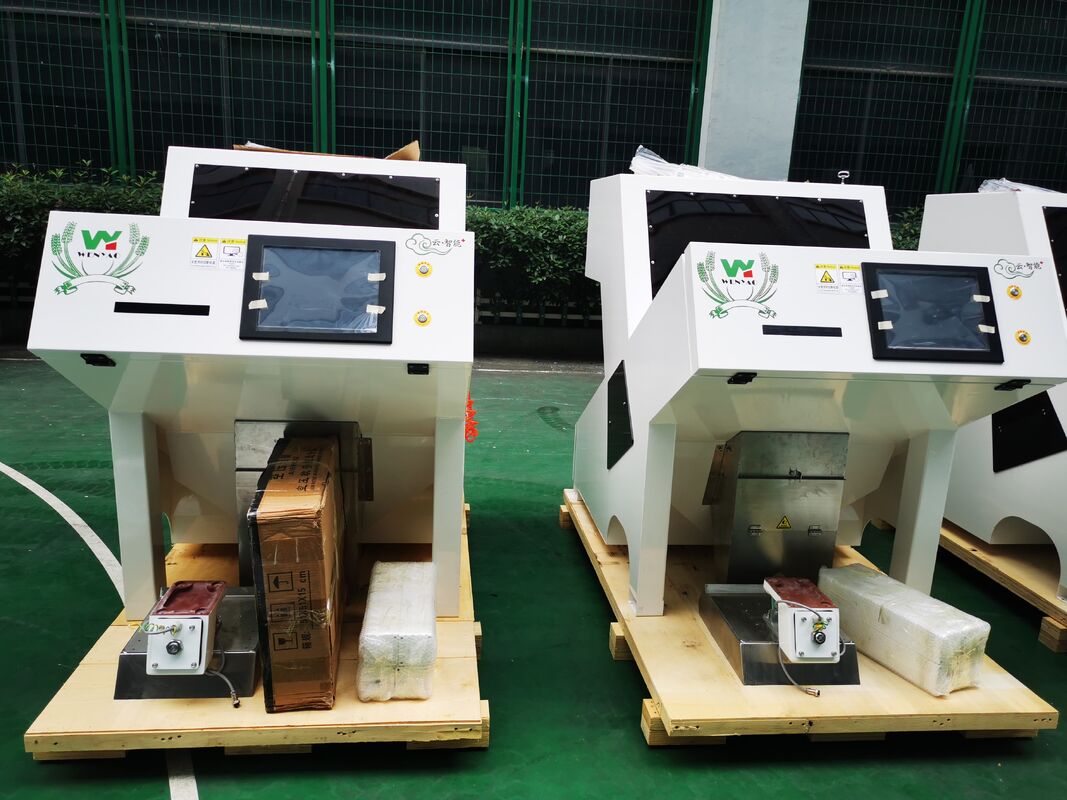 Wenyao Farbsorter für Kürbis Cashew Erdnuss Mandelform Sorter Optische Sortiermaschine für Nüsse Samen China Reinigungsgeräte