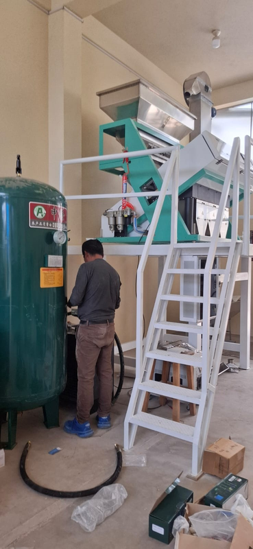 Wenyao 3 chute 192 channels High Pixels Grain Colour Sorter For Wheat Barley Color Sorting Machine