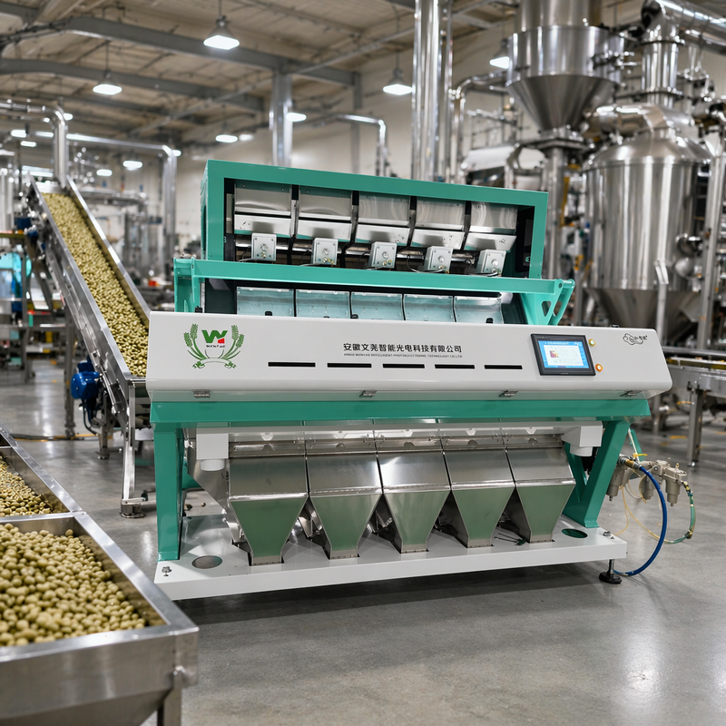 Wenyao AI Optical Sorter Machine Farbsorter für Caturra Kaffeebohnen Grüne Kaffee Kirschen Form Sorter Machine