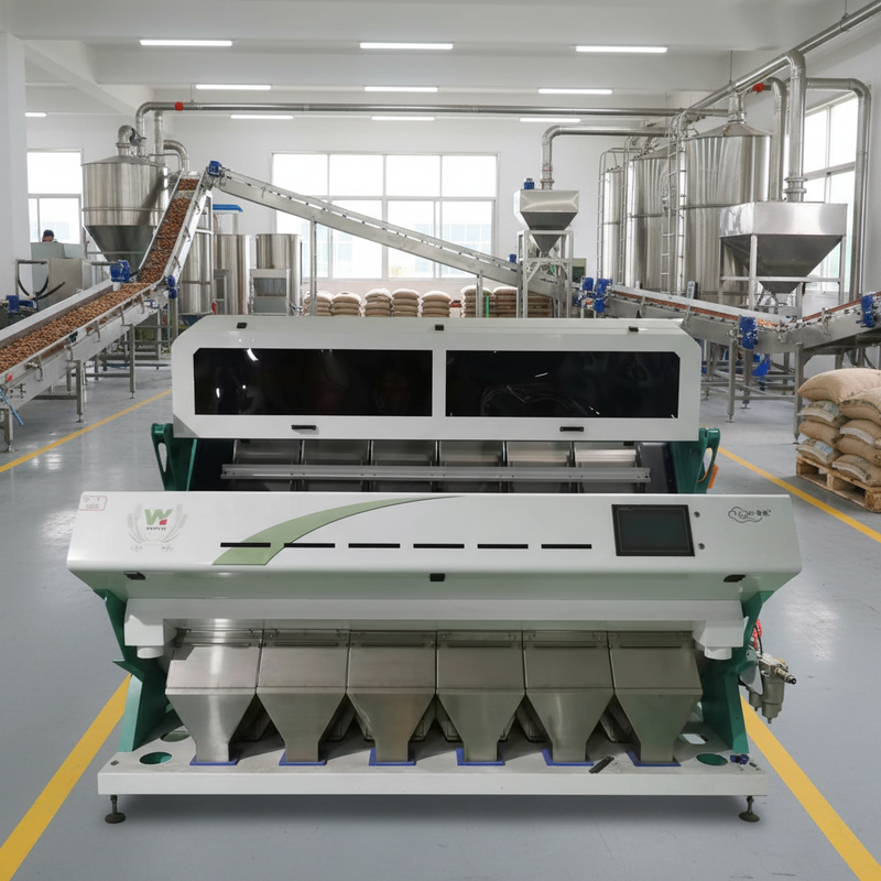 Wenyao High Technology Coffee Color Sorter Machine  White Beans CCD Optical Color Sorter Mung Beans Peas  Chickpeas