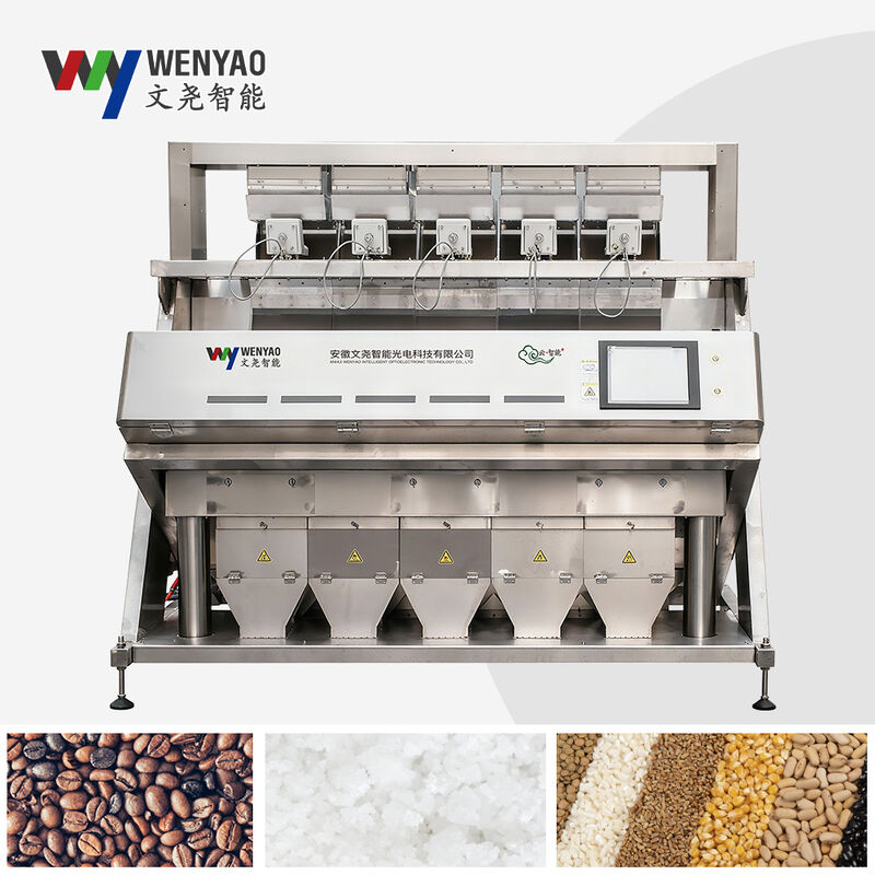 WENYAO Full 304/316 Edelstahl Intelligente Farbsortiermaschine Salzfarbsorter Unreinheiten entfernen