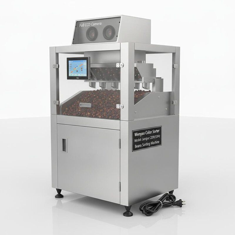 Bohnen Sortiermaschine mit vollen Ccd Kamera für Juniper von Wenyao Farbsorter und 220V/50Hz Stromversorgung
