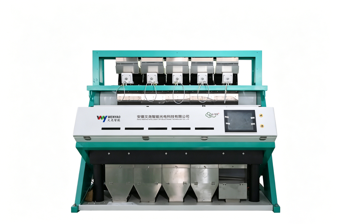 Hohe Genauigkeit 99,99% Wenyao Automatische Sonnenblumenkernsortiermaschine CCD-Farbsortierer mit 5 Kanälen, 320 Kanälen und lebensmittelechtem 304 Edelstahl