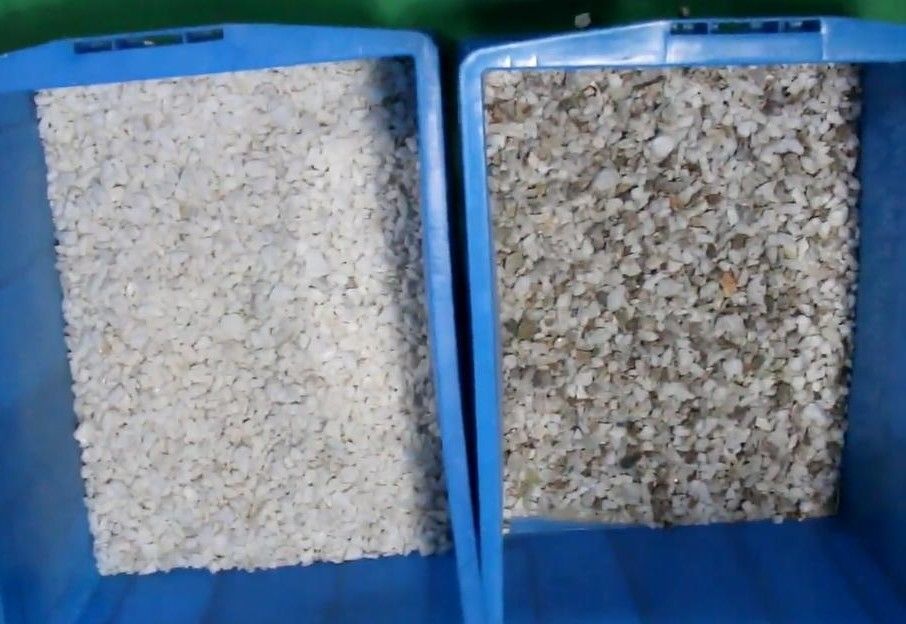 Hohe Leistungsfähigkeits-automatische sortierende Mineralmaschine für Quarz-Stein 1000kg/H