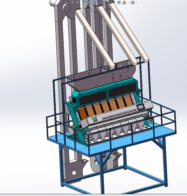 Multifunktionskorn-Farbsortierer mit einphasigem 220V 50HZ