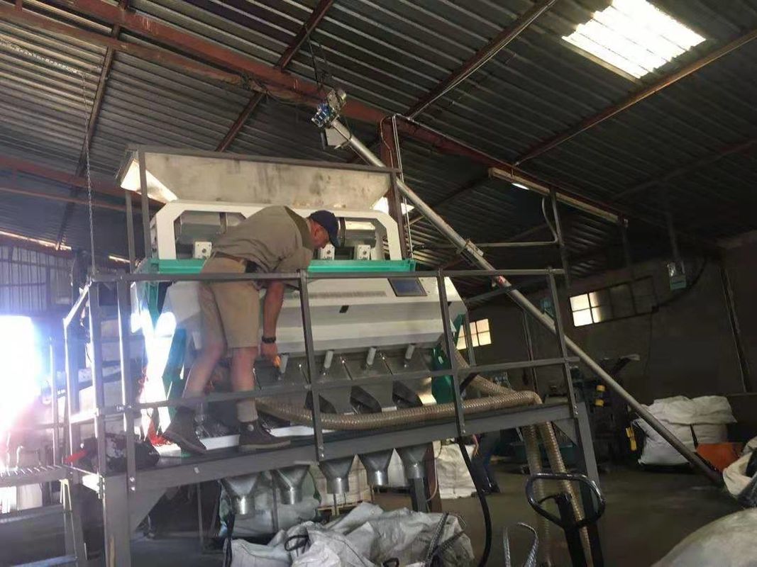 Multifunktionsfarbsortierer-Maschine des salz-6-6SXZ-320 für das dunkle Salz, das mit Luftkompressor-und Luft-Behälter sortiert